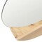 vidaXL Wall Mirror Natural Wood Glass, Solid Pine Wood Medium